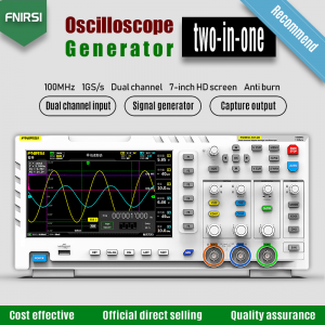 FNIRSI-1014D ออสซิลโลสโคปและเครื่องกำเนิดสัญญาณ 2IN1 100MHz + Generator 10MHz 