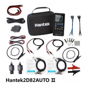 Hantek 2D82 Auto-II + Kit 18 ชิ้น ออสซิลโลสโคป 4 in 1 + มัลติมิเตอร์ + ฟังก์ชั่น เจนเนอเรเตอร์ + สโคปสำหรับรถยนต์ เทสรถยนต์ Digital Oscilloscope + DMM + AWG + Automotive Oscilloscope