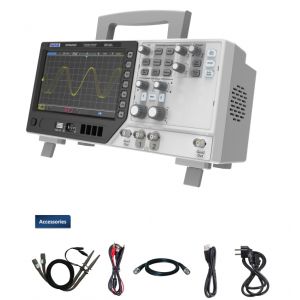 Hantek DPO6202C 2 CH 200MHz 64M , 400,000 wfm/s Oscilloscope with 2 AWG ,1 ทัชสกรีน + LAN Port + FRA Function