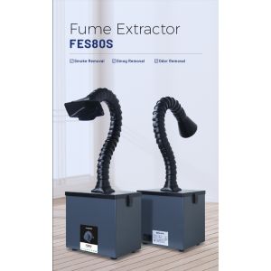 KNOKOO FES80S เครื่องดูดควันพร้อมระบบกรอง 2 ชั้น สำหรับงานบัดกรีและเลเซอร์ขนาดเล็ก