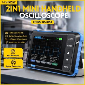 FNIRSI DSO-153 ออสซิลโลสโคปแบบพกพา 1MHz, Sampling Rate 5MSa/s, Generator 10KHz + สายโพรบ P6100 